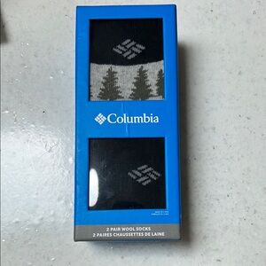 Columbia Black and Gray Wool Socks